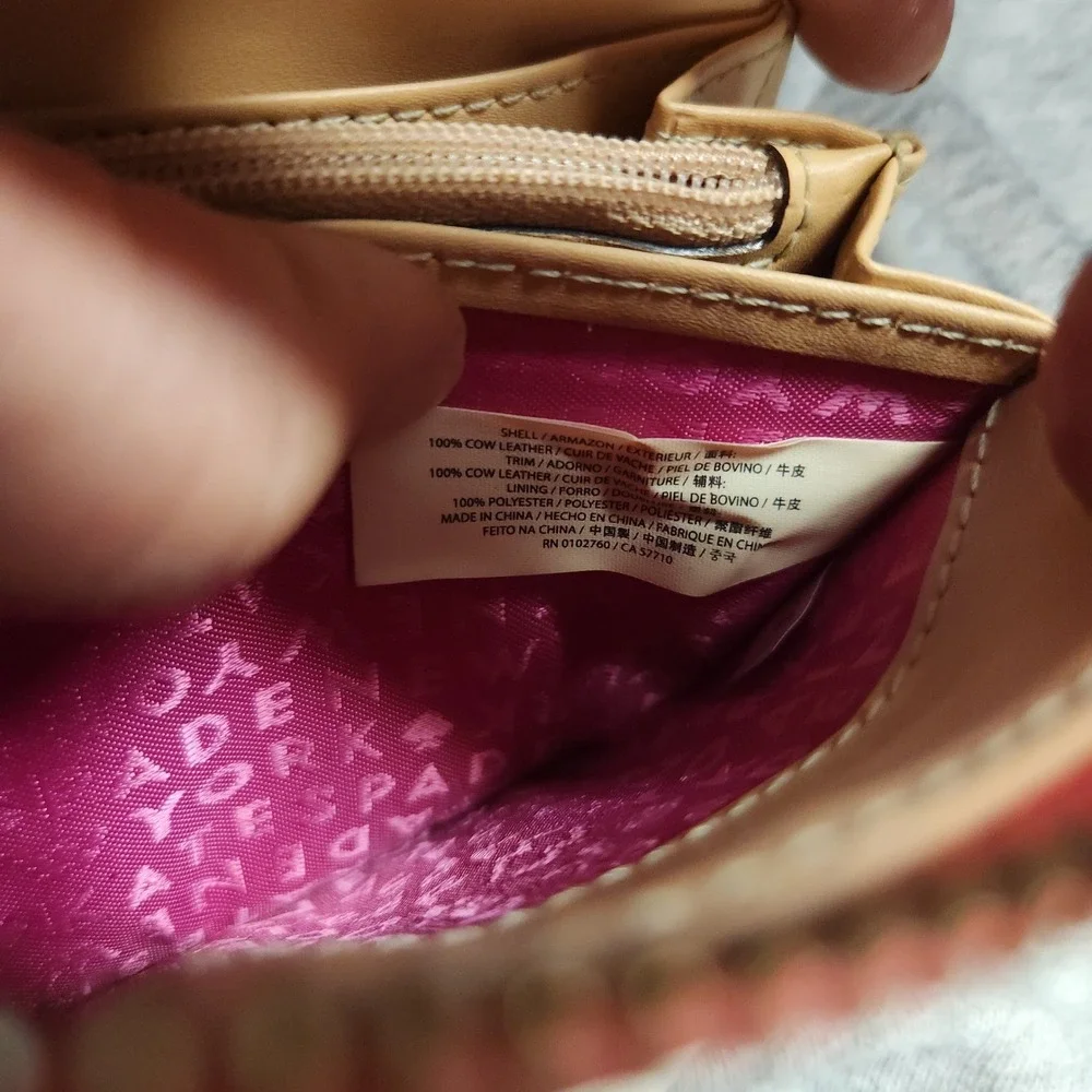 Kate Spade Leather Wristlet Wallet‎ Layton Wellesley WLRU1779 Bright Hot Pink
